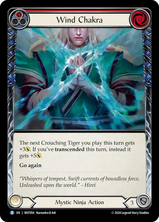 Wind Chakra (Red) [MST054] (Part the Mistveil)  Rainbow Foil | Good Games Adelaide SA