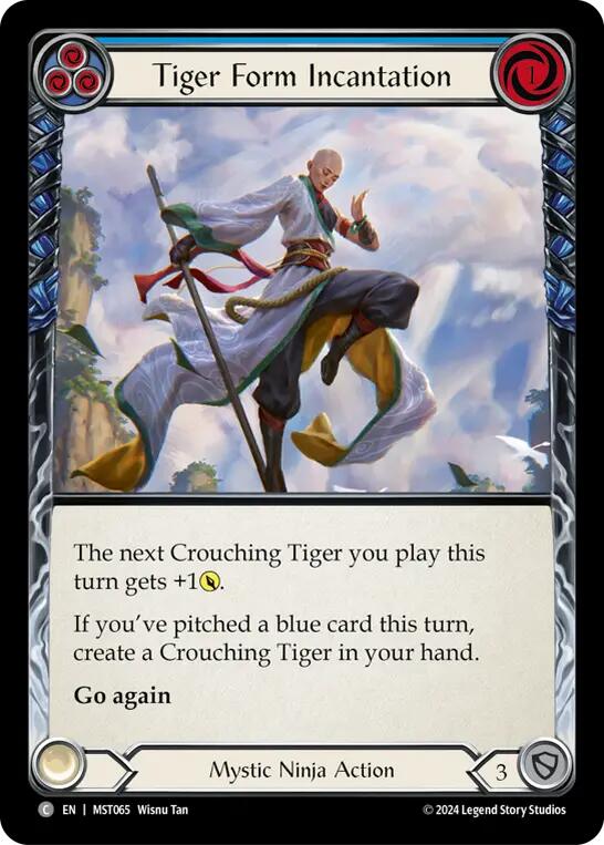 Tiger Form Incantation (Blue) [MST065] (Part the Mistveil) | Good Games Adelaide SA
