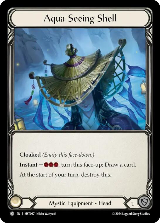 Aqua Seeing Shell [MST067] (Part the Mistveil)  Cold Foil | Good Games Adelaide SA