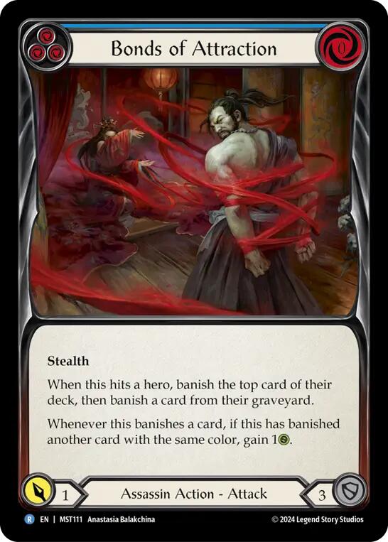 Bonds of Attraction (Blue) [MST111] (Part the Mistveil)  Rainbow Foil | Good Games Adelaide SA