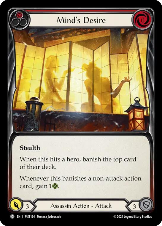 Mind's Desire (Red) [MST124] (Part the Mistveil) | Good Games Adelaide SA