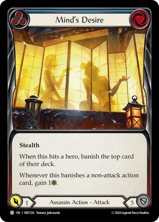 Mind's Desire (Blue) [MST126] (Part the Mistveil) | Good Games Adelaide SA
