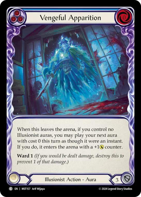 Vengeful Apparition (Blue) [MST157] (Part the Mistveil)  Rainbow Foil | Good Games Adelaide SA