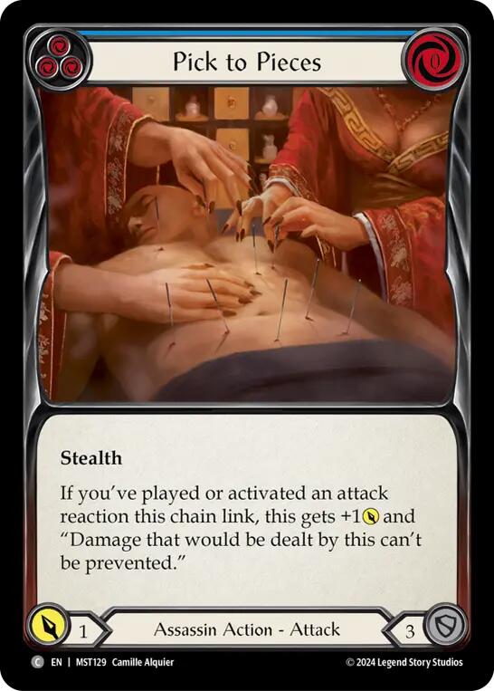 Pick to Pieces (Blue) [MST129] (Part the Mistveil)  Rainbow Foil | Good Games Adelaide SA