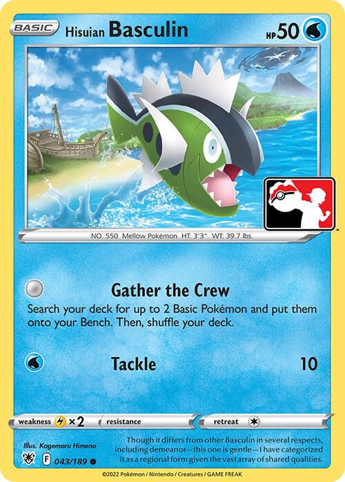 Hisuian Basculin Series 3 043/189 (Prize Pack Series Cards)  - Holofoil | Good Games Adelaide SA