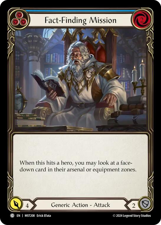 Fact-Finding Mission (Blue) [MST208] (Part the Mistveil)  Rainbow Foil | Good Games Adelaide SA