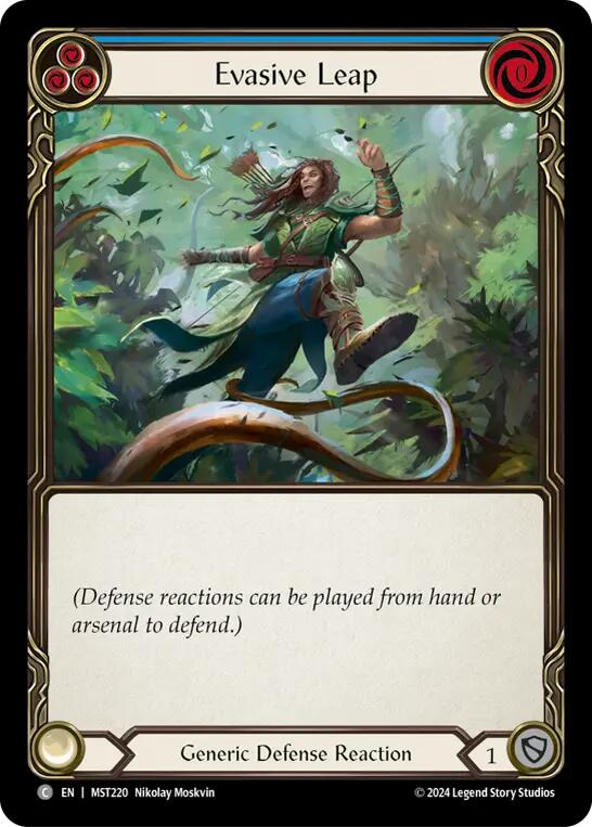 Evasive Leap (Blue) [MST220] (Part the Mistveil)  Rainbow Foil | Good Games Adelaide SA