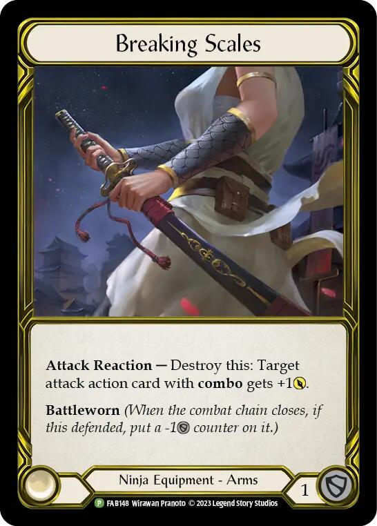 Breaking Scales (Golden) [FAB148] (Promo)  Cold Foil | Good Games Adelaide SA