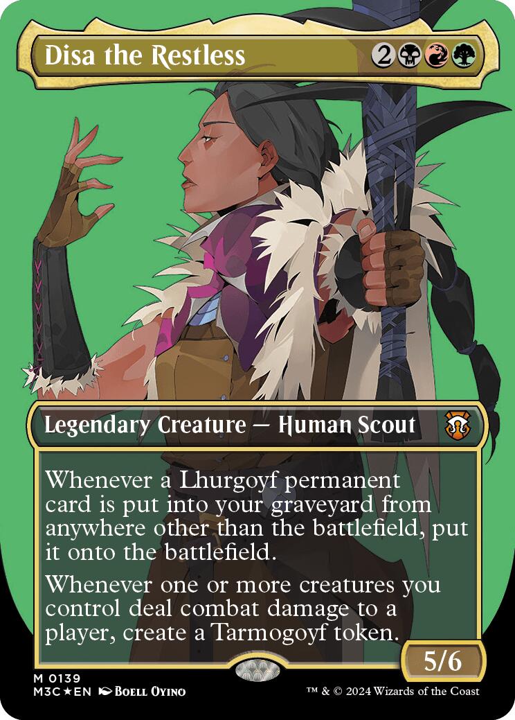 Disa the Restless (Borderless) (Ripple Foil) [Modern Horizons 3 Commander] | Good Games Adelaide SA