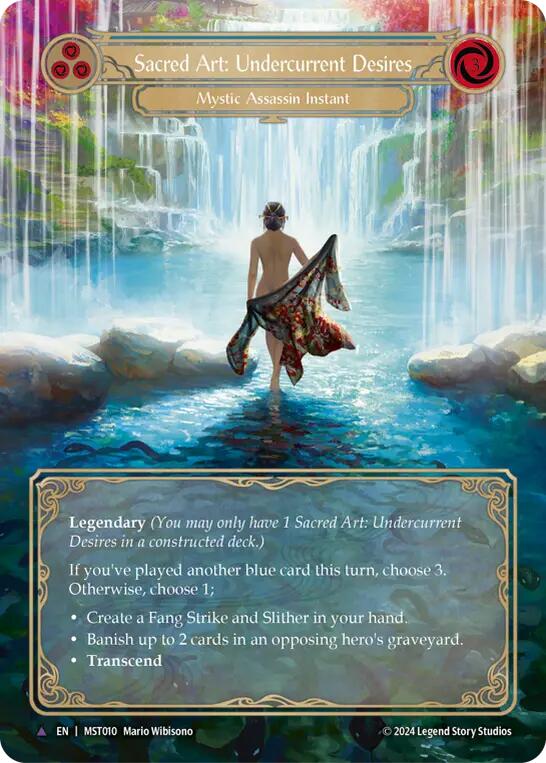 Sacred Art: Undercurrent Desires [MST010] (Part the Mistveil)  Cold Foil | Good Games Adelaide SA