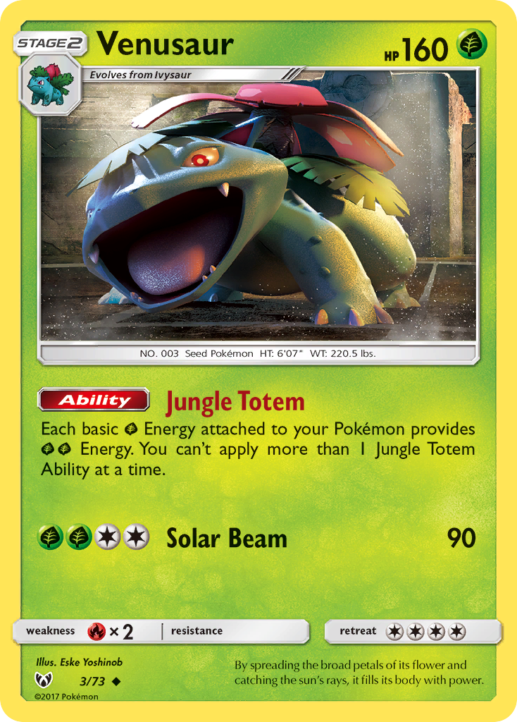 Venusaur (3/73) [Sun & Moon: Shining Legends] | Good Games Adelaide SA
