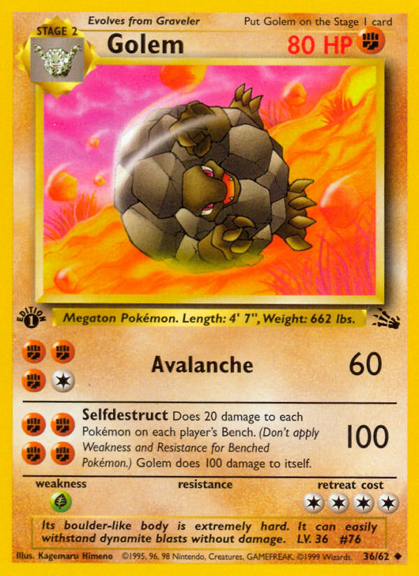 Golem (36/62) [Fossil 1st Edition] | Good Games Adelaide SA