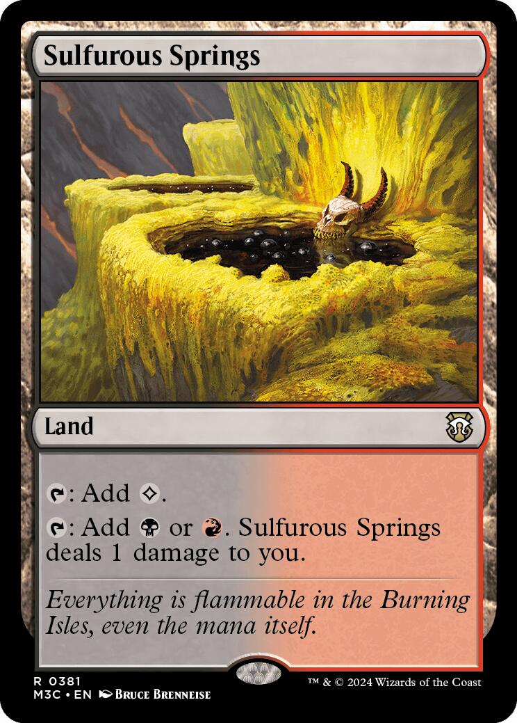 Sulfurous Springs [Modern Horizons 3 Commander] | Good Games Adelaide SA
