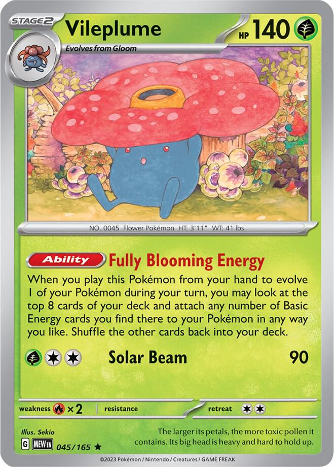 Vileplume 045/165 (SV: Scarlet & Violet 151)  - Holofoil | Good Games Adelaide SA