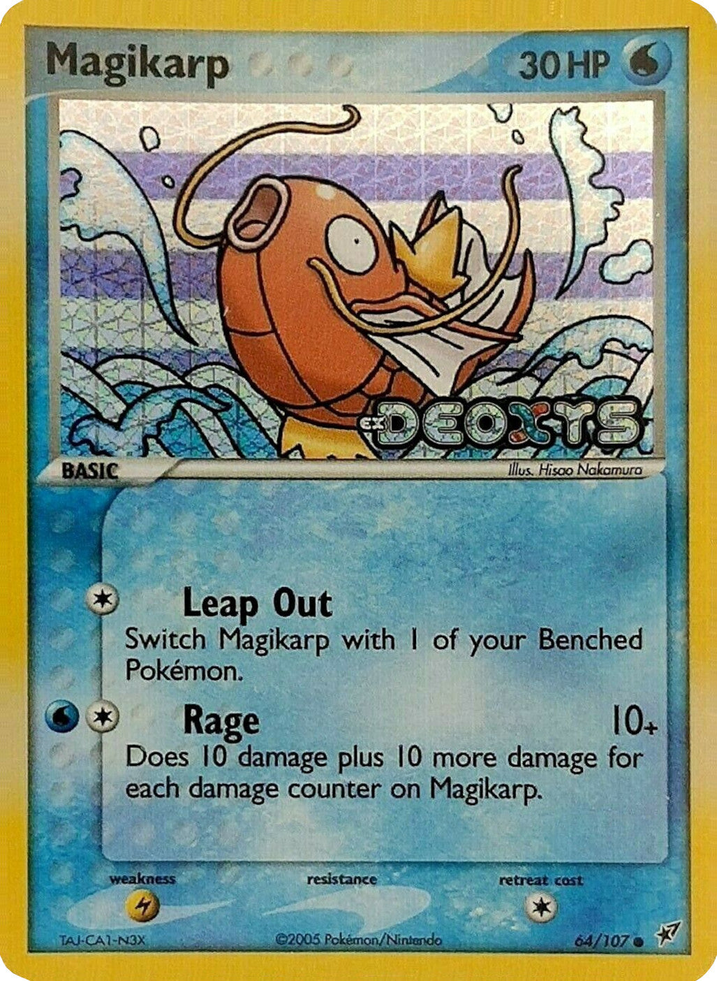 Magikarp (64/107) (Stamped) [EX: Deoxys] | Good Games Adelaide SA