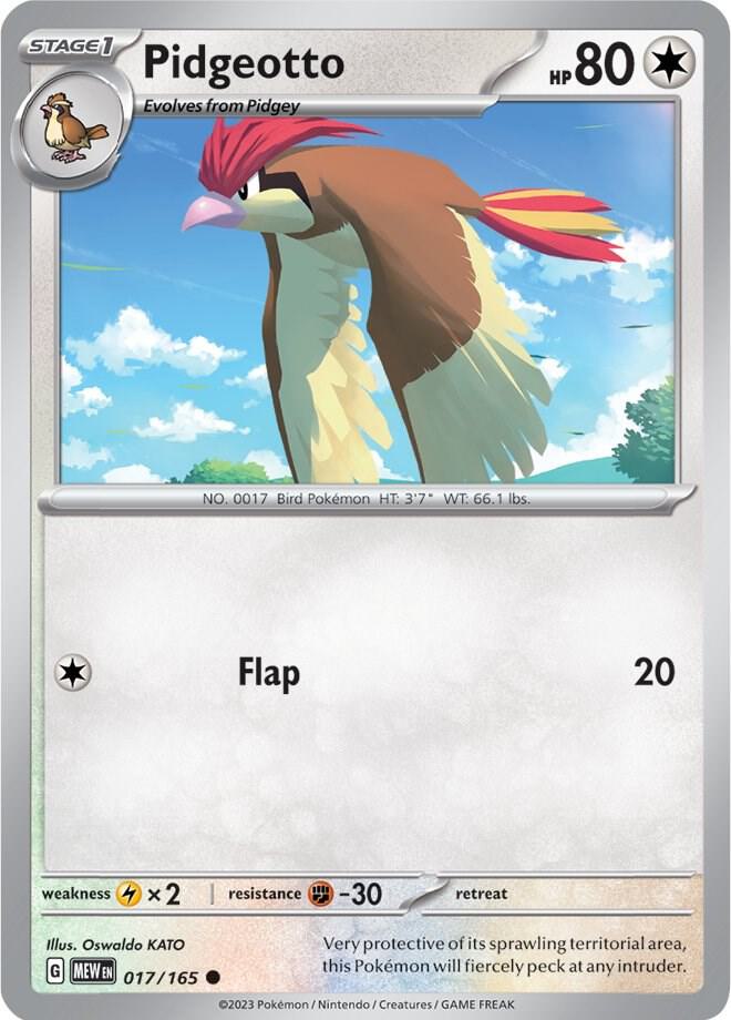 Pidgeotto 017/165 (SV: Scarlet & Violet 151)  | Good Games Adelaide SA