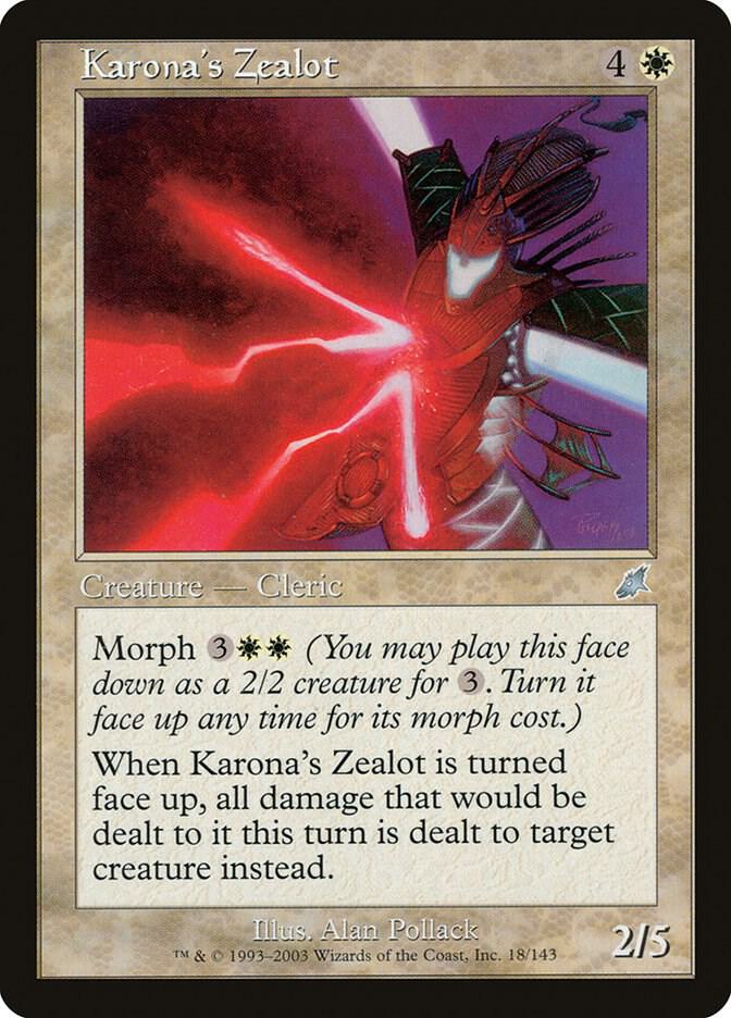 Karona's Zealot 18 (Scourge)  - Foil | Good Games Adelaide SA