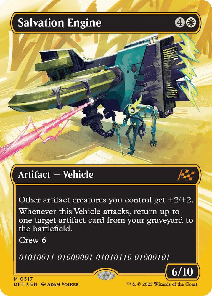 Salvation Engine Borderless First Place Foil 517 (Aetherdrift)  - Borderless First-Place Foil | Good Games Adelaide SA