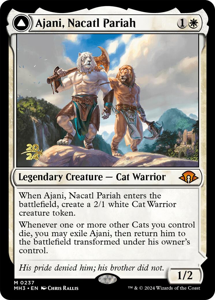 Ajani, Nacatl Pariah [Modern Horizons 3 Prerelese Promos] | Good Games Adelaide SA