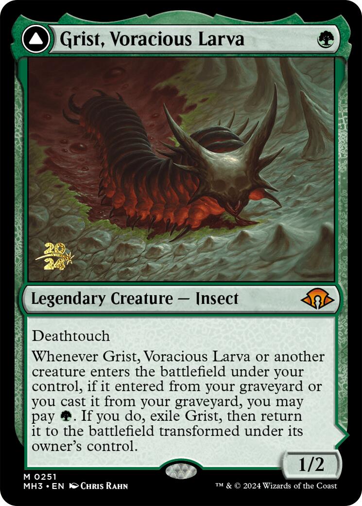 Grist, Voracious Larva [Modern Horizons 3 Prerelese Promos] | Good Games Adelaide SA