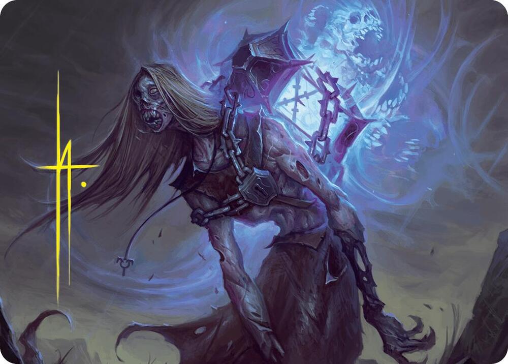 Soul Shackled Zombie Art Card 9 54 Gold Stamped Signature 9 (Art Series: Foundations)  | Good Games Adelaide SA
