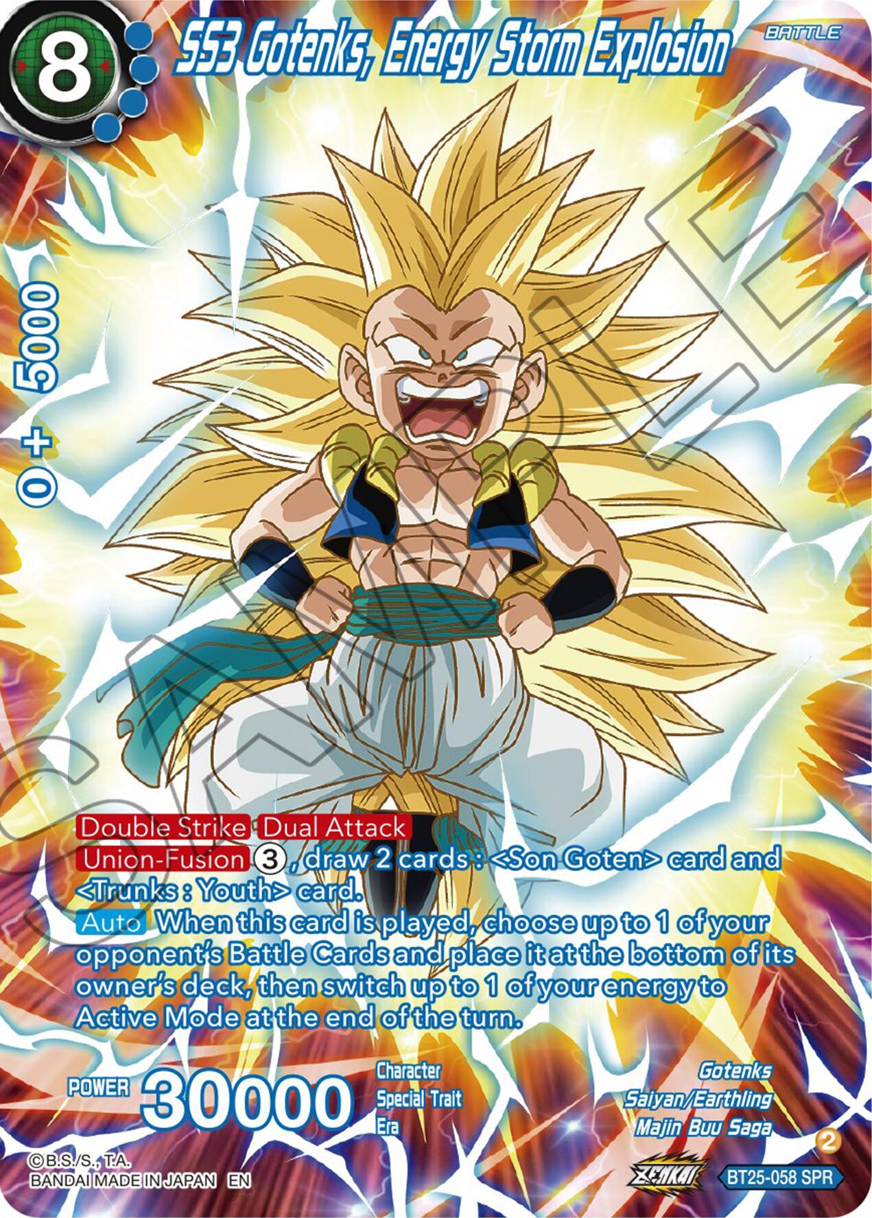SS3 Gotenks, Energy Storm Explosion (BT25-058) [Legend of the Dragon Balls] | Good Games Adelaide SA