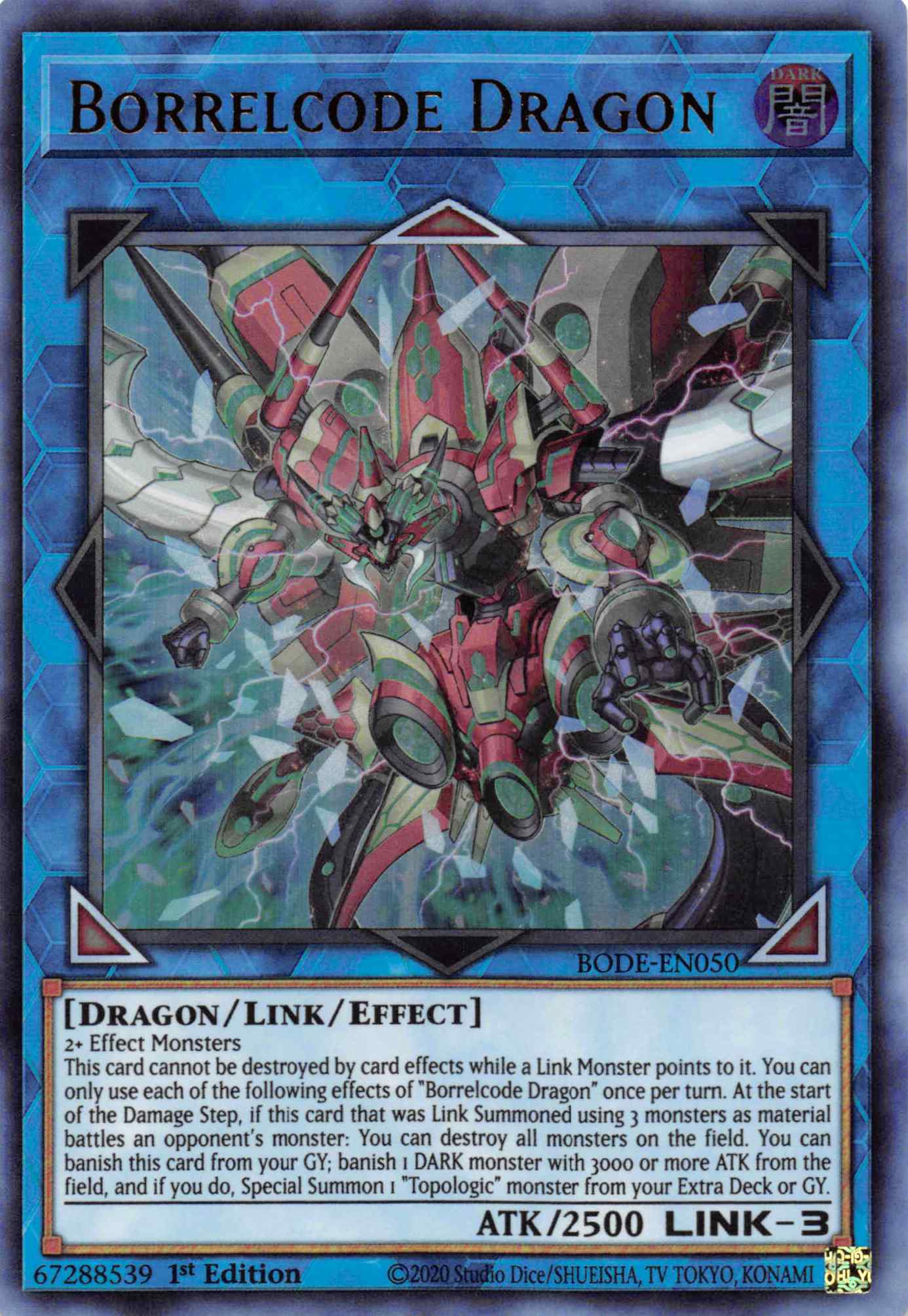 Borrelcode Dragon [BODE-EN050] Ultra Rare | Good Games Adelaide SA