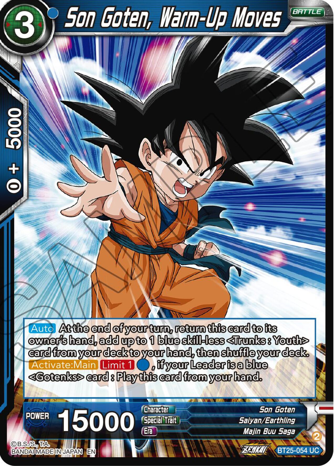 Son Goten, Warm-Up Moves (BT25-054) [Legend of the Dragon Balls] | Good Games Adelaide SA