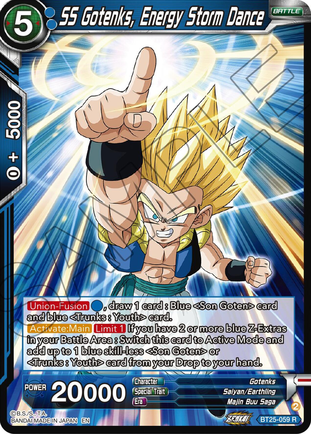 SS Gotenks, Energy Storm Dance (BT25-059) [Legend of the Dragon Balls] | Good Games Adelaide SA