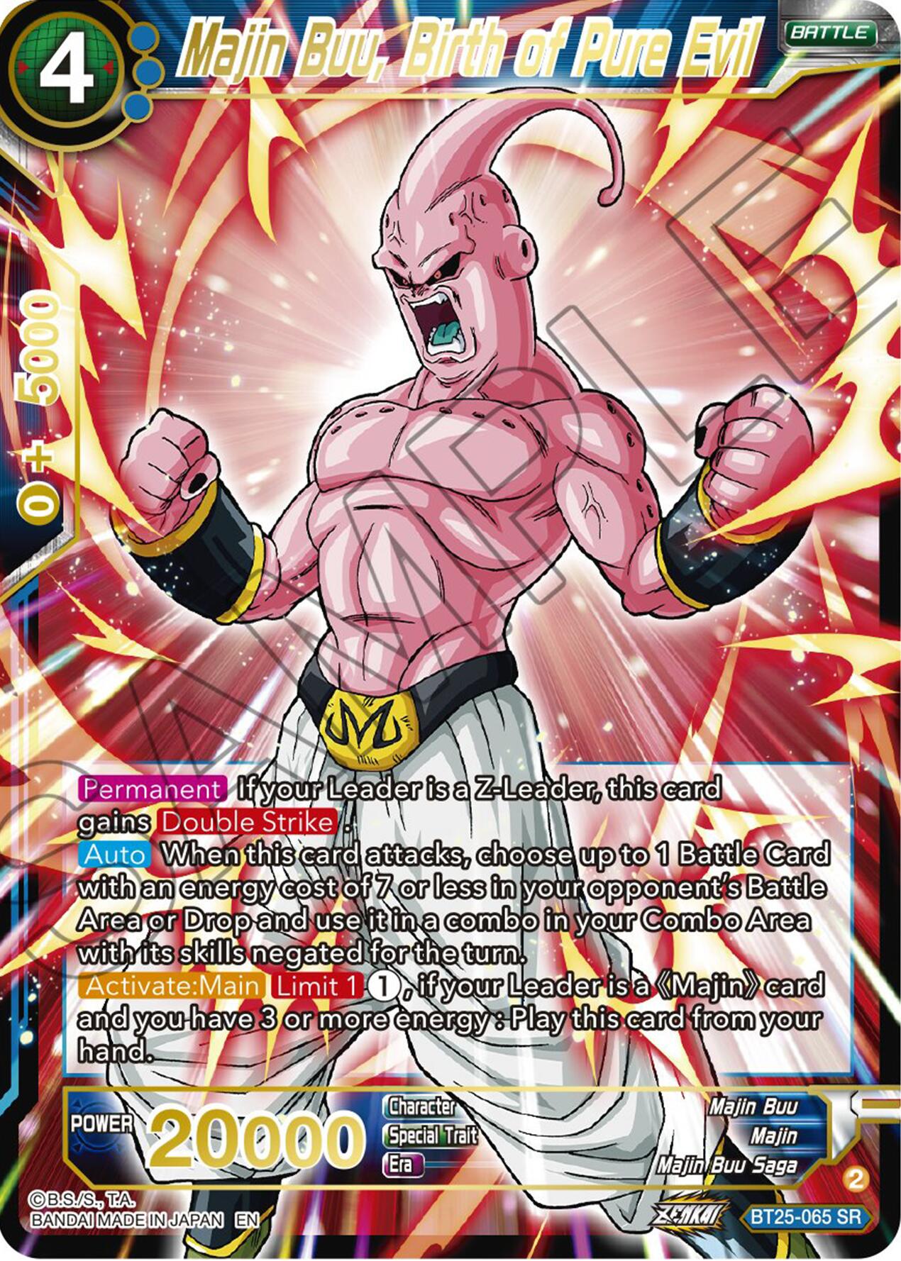 Majin Buu, Birth of Pure Evil (BT25-065) [Legend of the Dragon Balls] | Good Games Adelaide SA