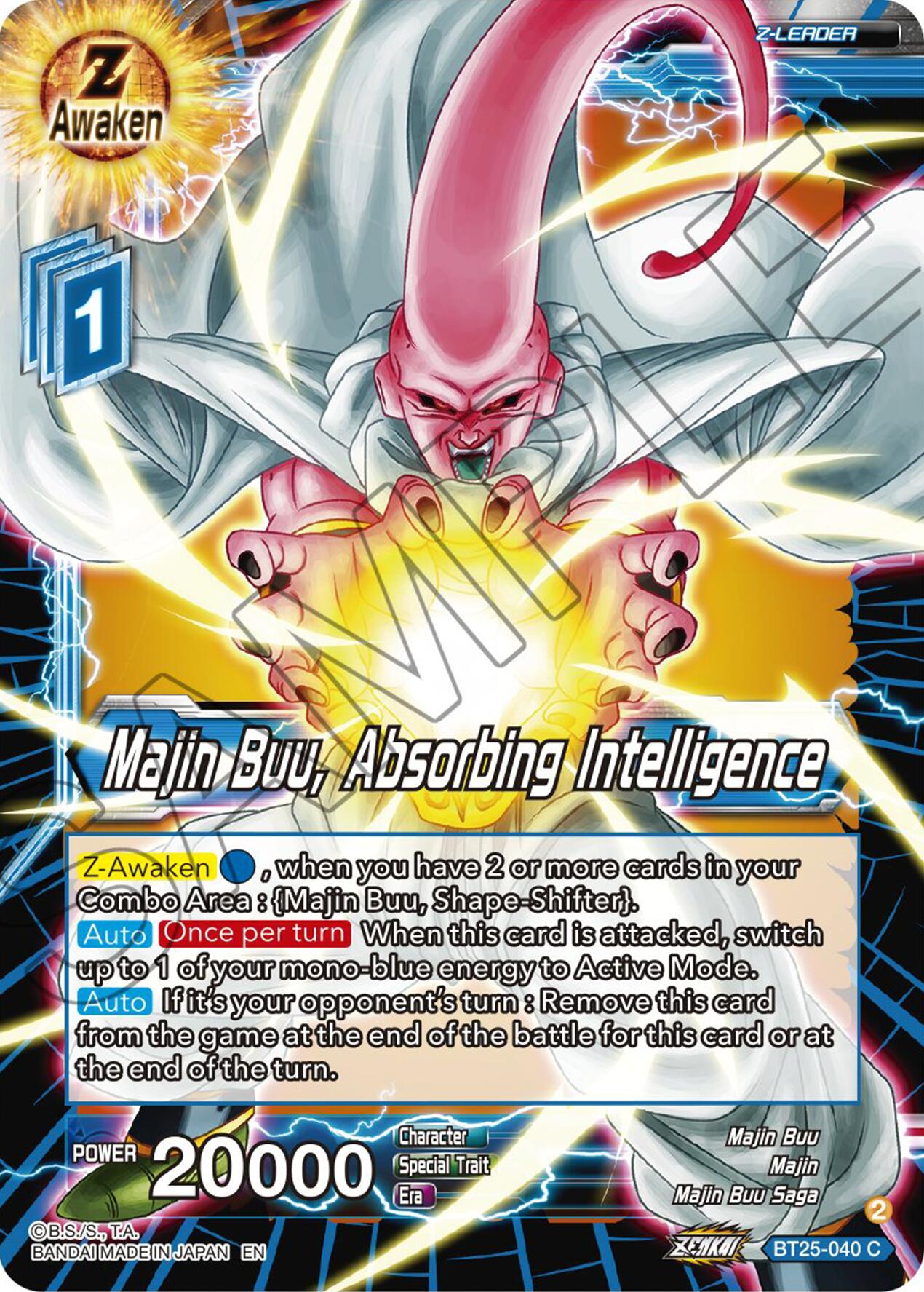 Majin Buu, Absorbing Intelligence (BT25-040) [Legend of the Dragon Balls] | Good Games Adelaide SA