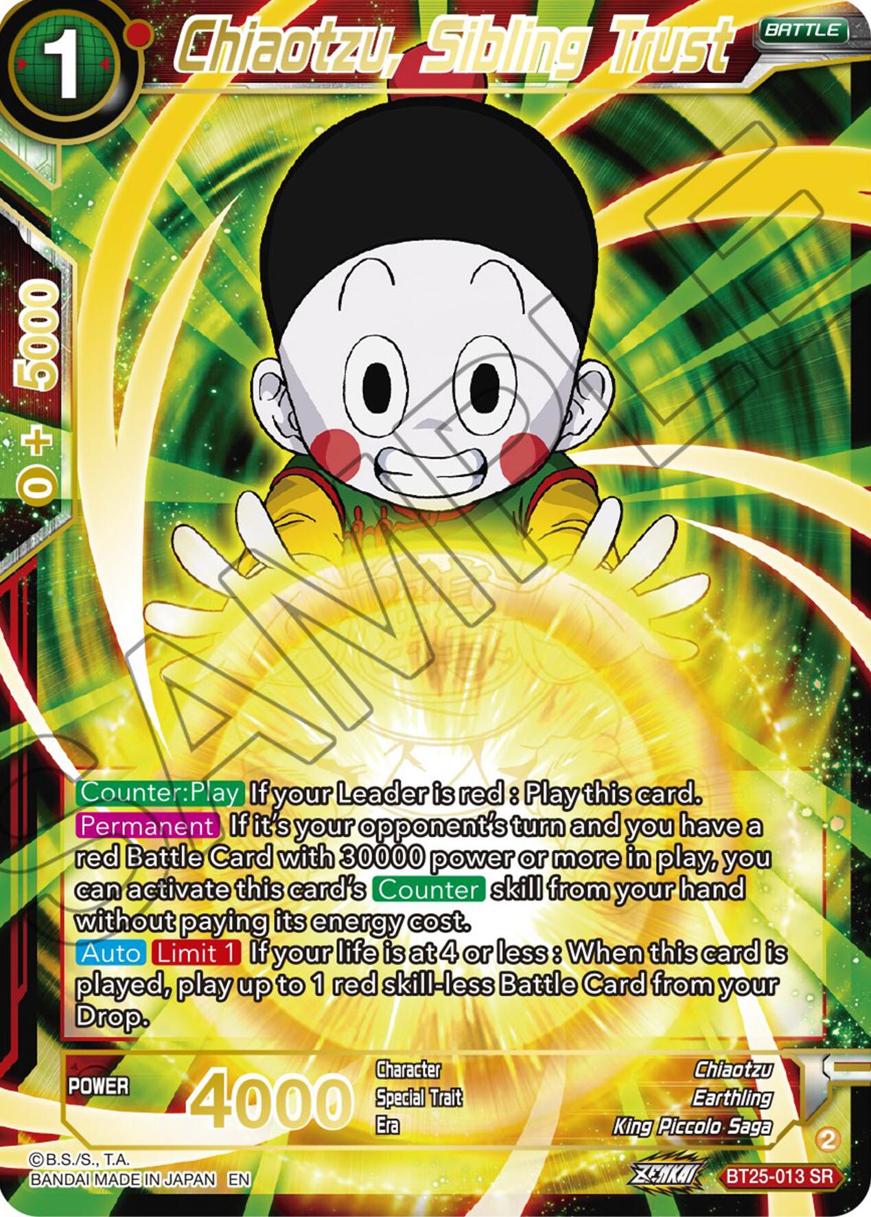 Chiaotzu, Sibling Trust (BT25-013) [Legend of the Dragon Balls] | Good Games Adelaide SA