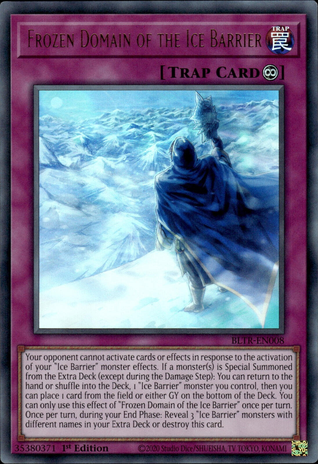 Frozen Domain of the Ice Barrier [BLTR-EN008] Ultra Rare | Good Games Adelaide SA