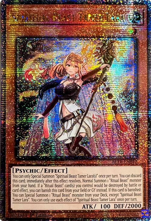 Spiritual Beast Tamer Lara (Quarter Century Secret Rare) [BLTR-EN017] Quarter Century Secret Rare | Good Games Adelaide SA