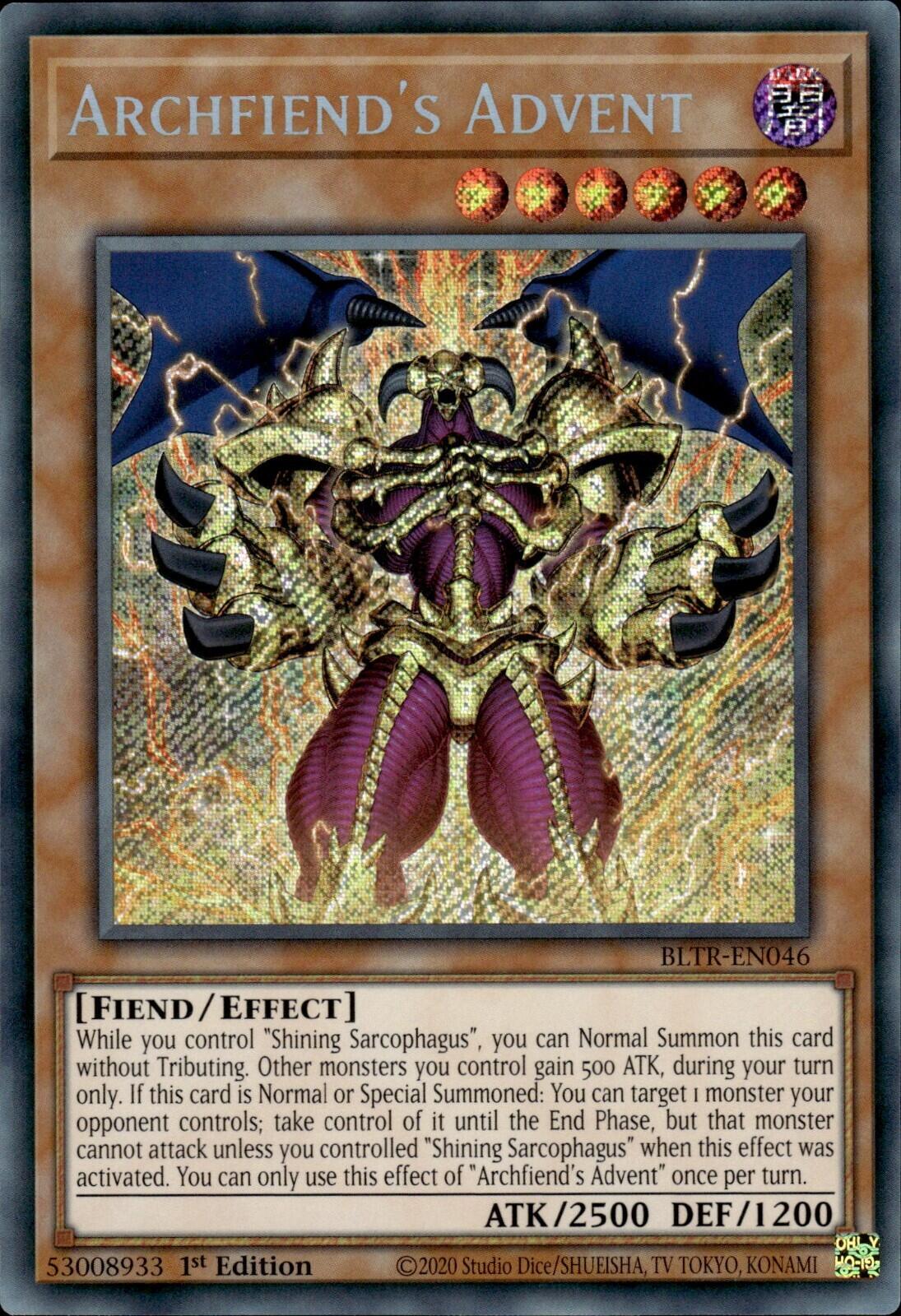 Archfiend's Advent [BLTR-EN046] Secret Rare | Good Games Adelaide SA