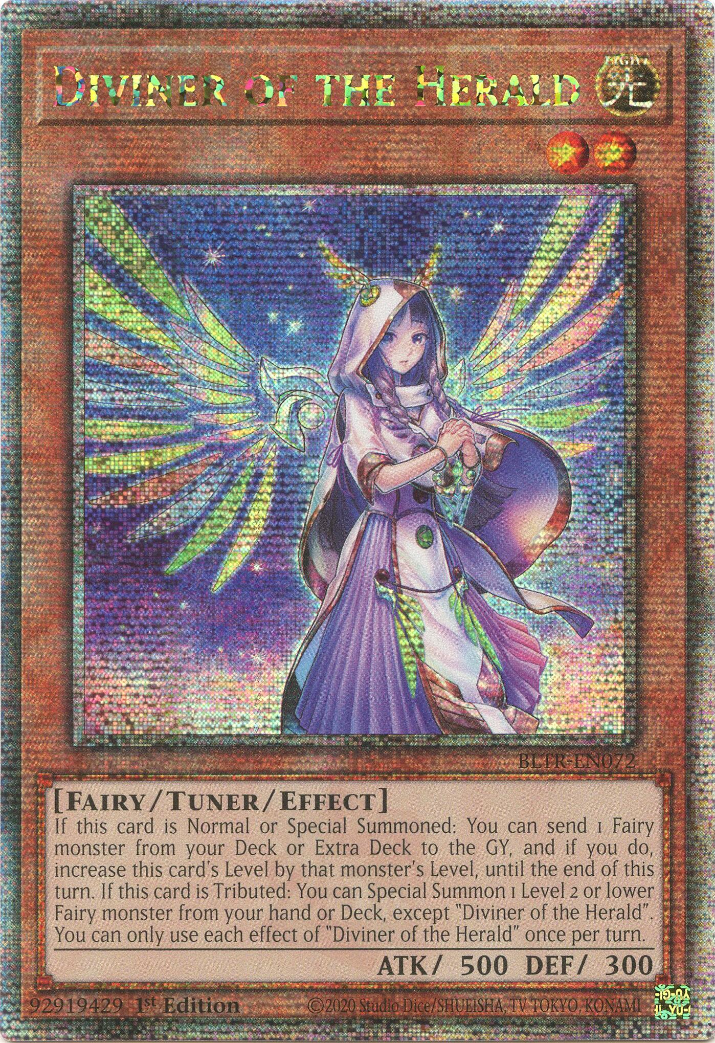 Diviner of the Herald (Quarter Century Secret Rare) [BLTR-EN072] Quarter Century Secret Rare | Good Games Adelaide SA