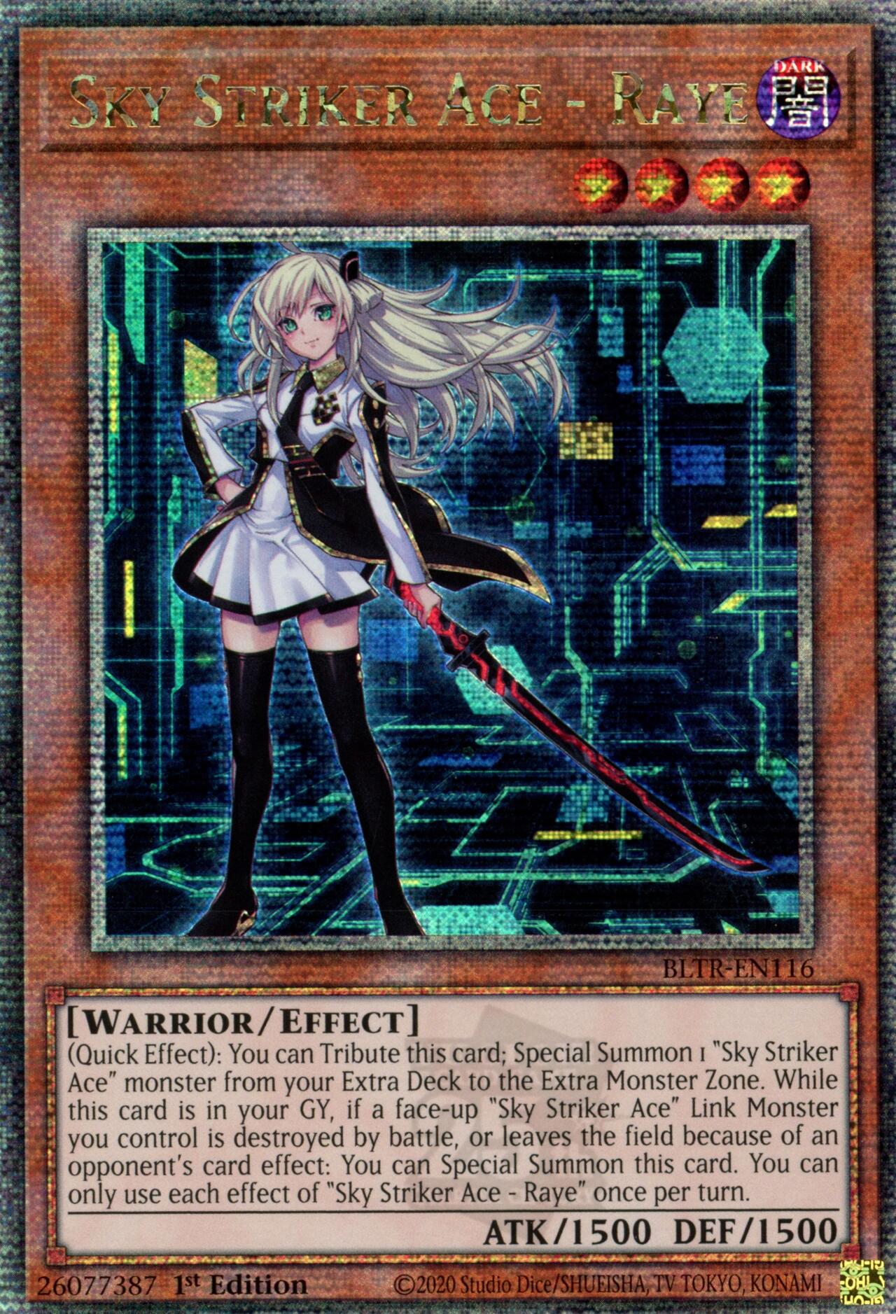 Sky Striker Ace - Raye (Quarter Century Secret Rare) [BLTR-EN116] Quarter Century Secret Rare | Good Games Adelaide SA