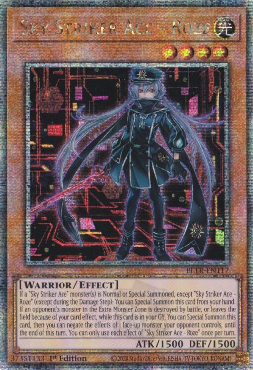 Sky Striker Ace - Roze (Alternate Art) (Quarter Century Secret Rare) [BLTR-EN117] Quarter Century Secret Rare | Good Games Adelaide SA