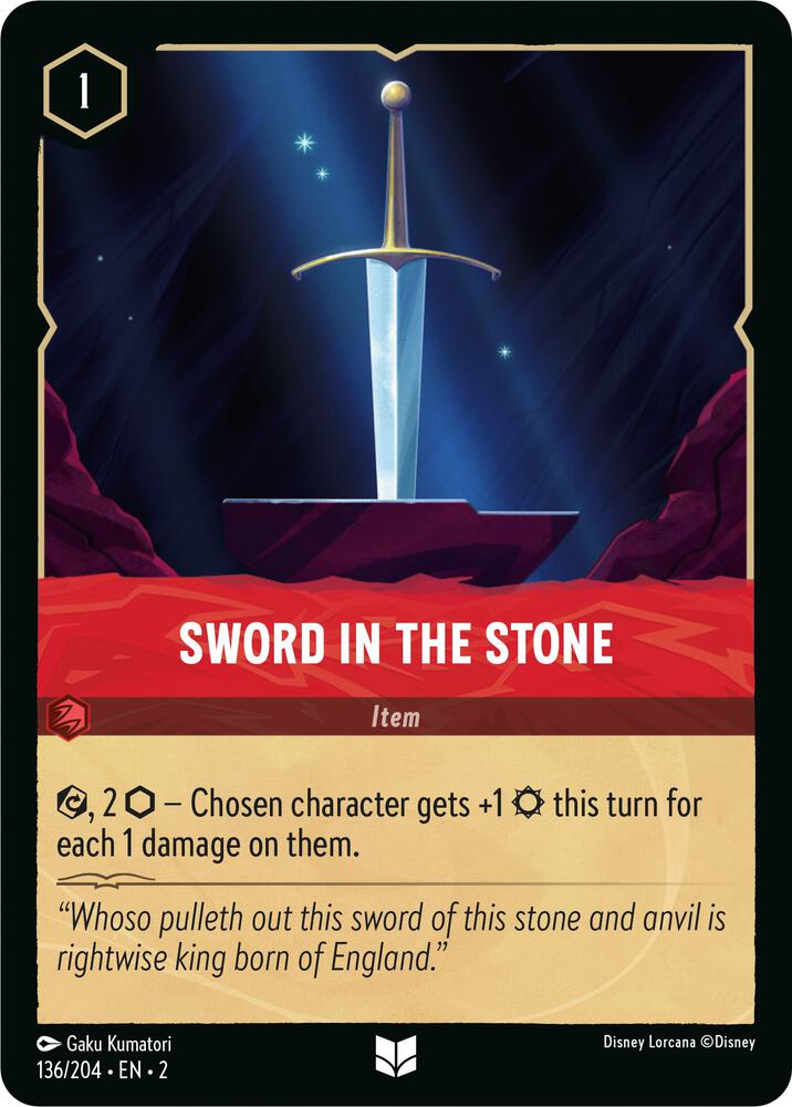 Sword in the Stone 136/204 (Rise of the Floodborn)  | Good Games Adelaide SA