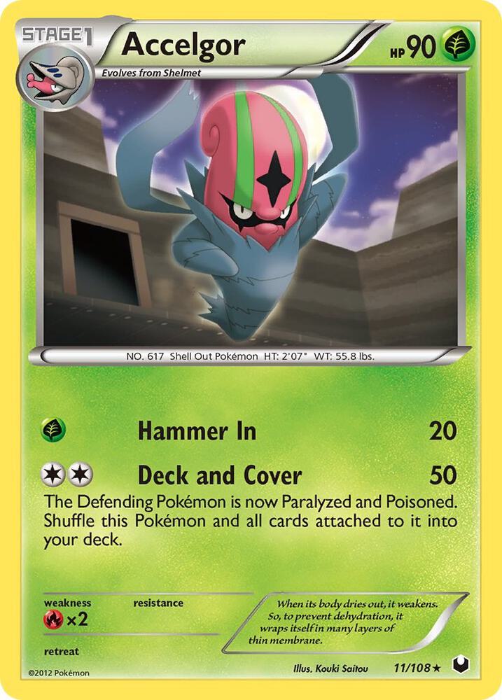 Accelgor 11/108 (Dark Explorers)  - Reverse Holofoil | Good Games Adelaide SA