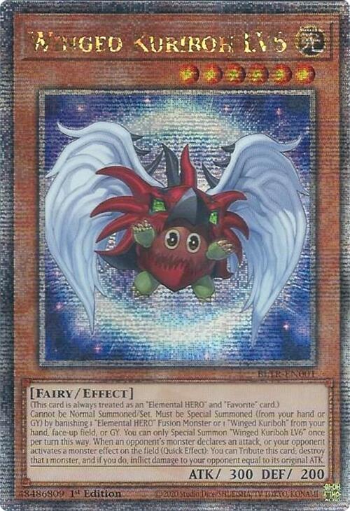 Winged Kuriboh LV6 (Quarter Century Secret Rare) [BLTR-EN001] Quarter Century Secret Rare | Good Games Adelaide SA