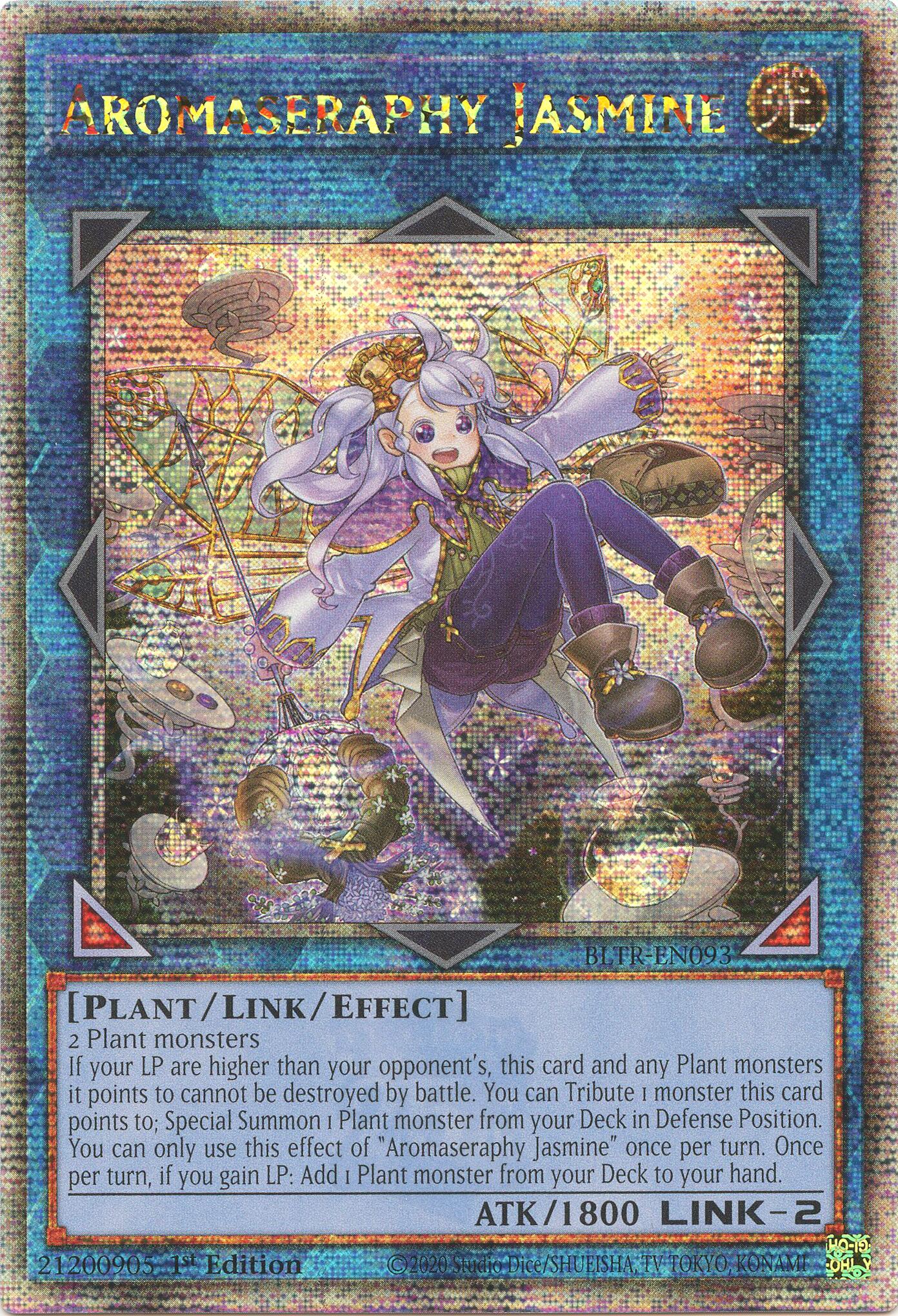 Aromaseraphy Jasmine (Quarter Century Secret Rare) [BLTR-EN093] Quarter Century Secret Rare | Good Games Adelaide SA