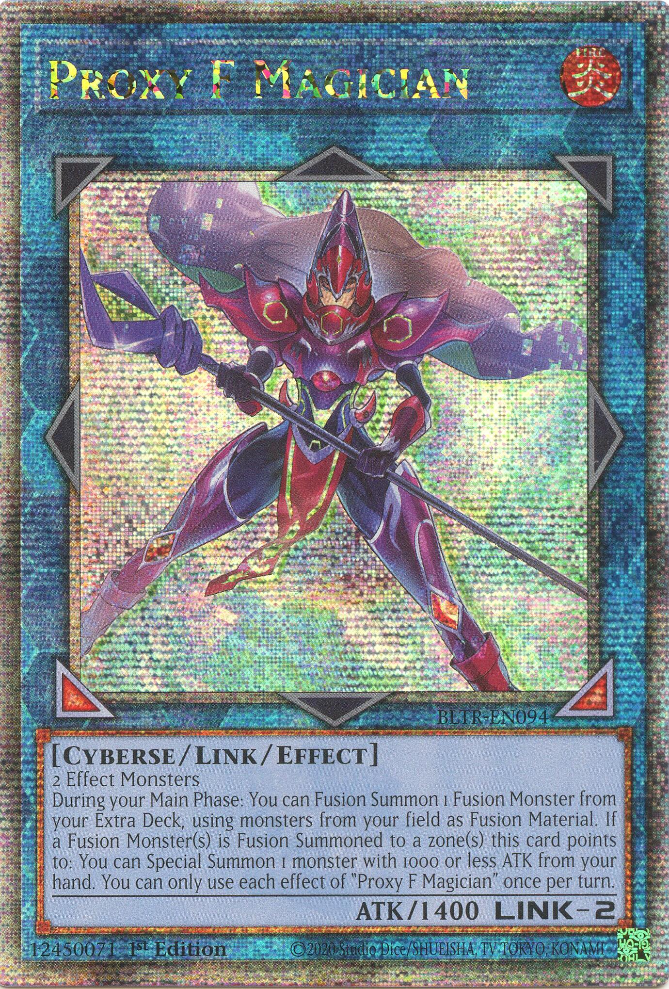 Proxy F Magician (Quarter Century Secret Rare) [BLTR-EN094] Quarter Century Secret Rare | Good Games Adelaide SA
