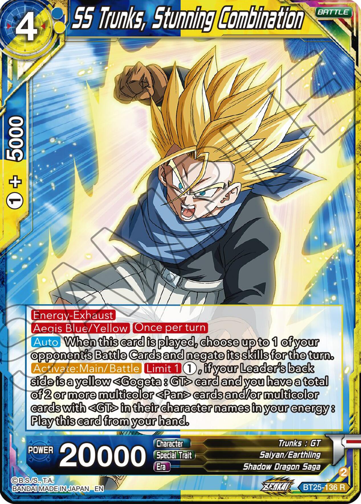 SS Trunks, Stunning Combination (BT25-136) [Legend of the Dragon Balls] | Good Games Adelaide SA