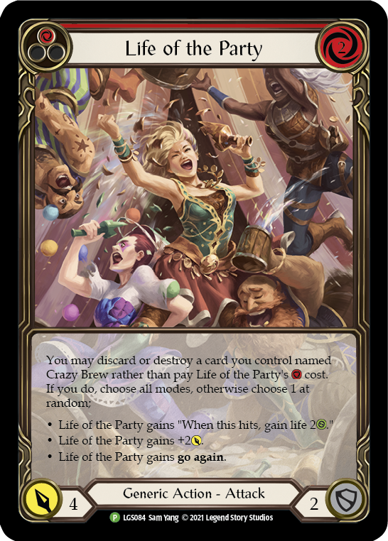 Life of the Party (Red) [LGS084] (Promo)  Rainbow Foil | Good Games Adelaide SA