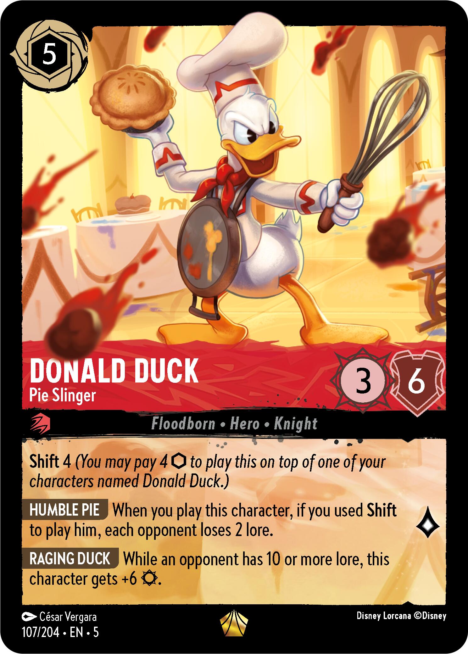 Donald Duck - Pie Slinger (107/204) [Shimmering Skies] | Good Games Adelaide SA