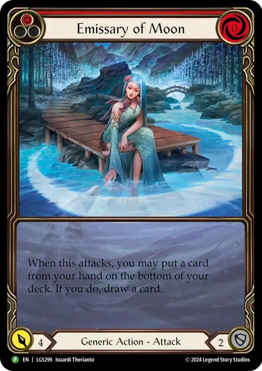 Emissary of Moon [LGS299] (Promo)  Rainbow Foil | Good Games Adelaide SA