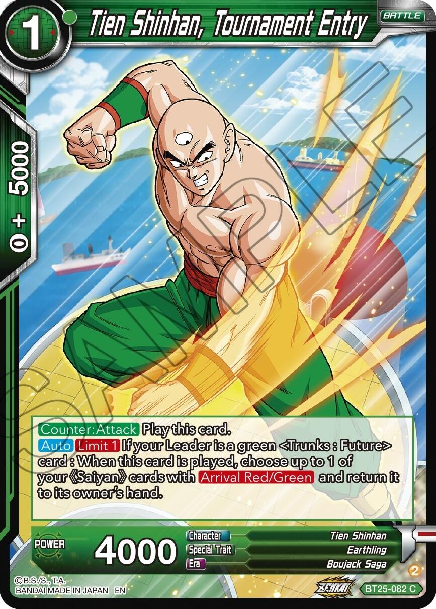Tien Shinhan, Tournament Entry (BT25-082) [Legend of the Dragon Balls] | Good Games Adelaide SA