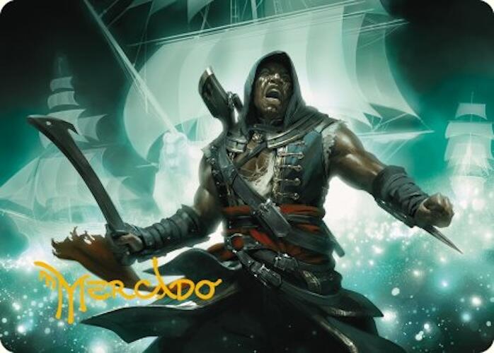 Adewale, Breaker of Chains Art Card (Gold-Stamped Signature) [Assassin's Creed Art Series] | Good Games Adelaide SA