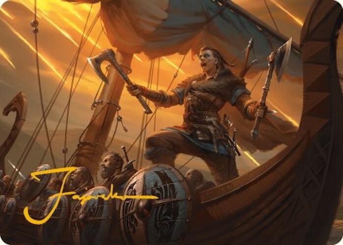 Eivor, Battle-Ready Art Card (Gold-Stamped Signature) [Assassin's Creed Art Series] | Good Games Adelaide SA